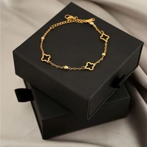 New Chic Adjustable Stainless Steel Bracelet Minimalist Hollow Design